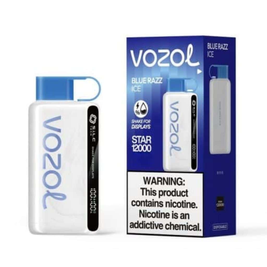 Vozol star 12000 puff bluerazz ice