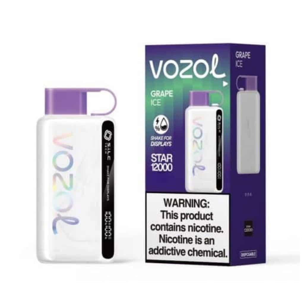 Vozol star 12000 puff grape ice