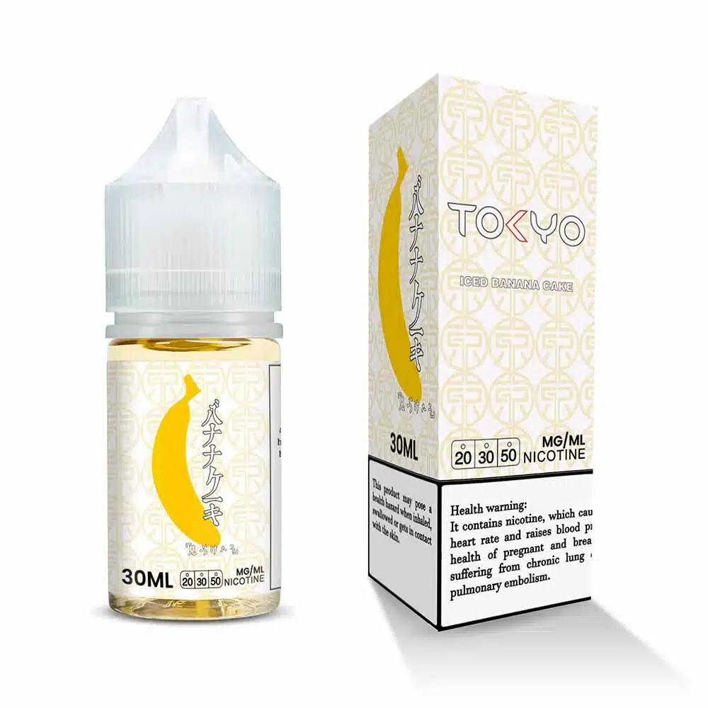 Tokyo E-liquid Classic Series iced banana cake