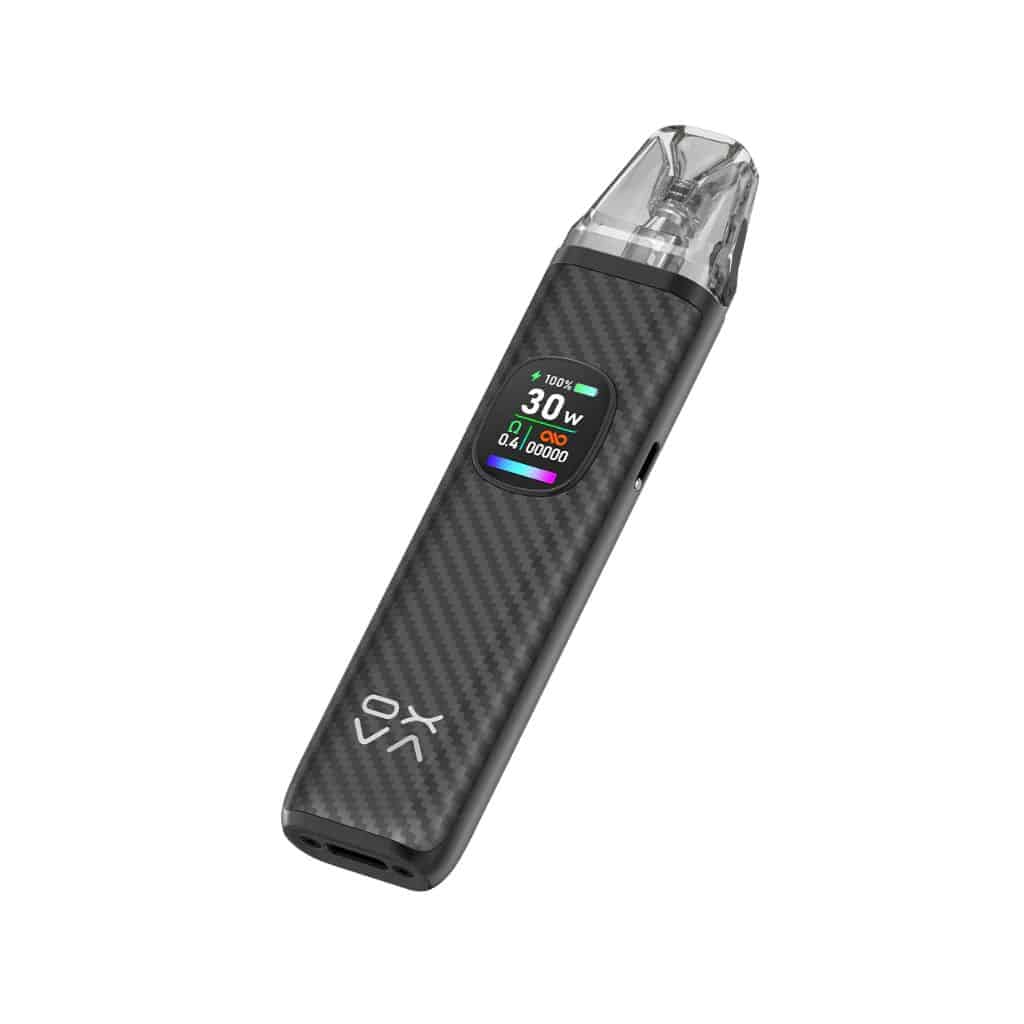 Oxva Xlim Pro 2 Black Carbon – 1300mAh, USB-C Fast Charging, 30W Adjustable, XLIM Series Pod Compatible.